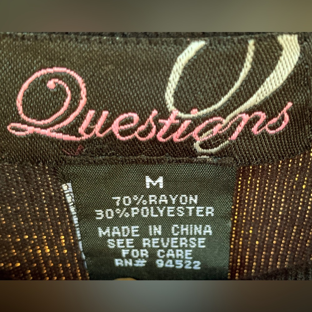Questions Top 70% Rayon - Picture 5 of 5